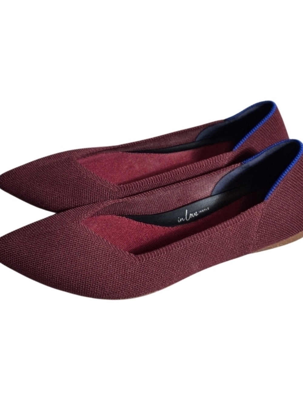 Rothy’s The Point Women Sz 9 Red Slip On Lightweight Knit Office City Classic